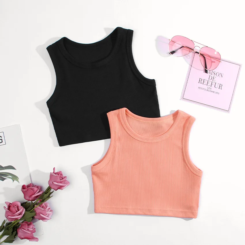 Summer Clothing Toddler - Verão meninas roupa interior sem mangas
