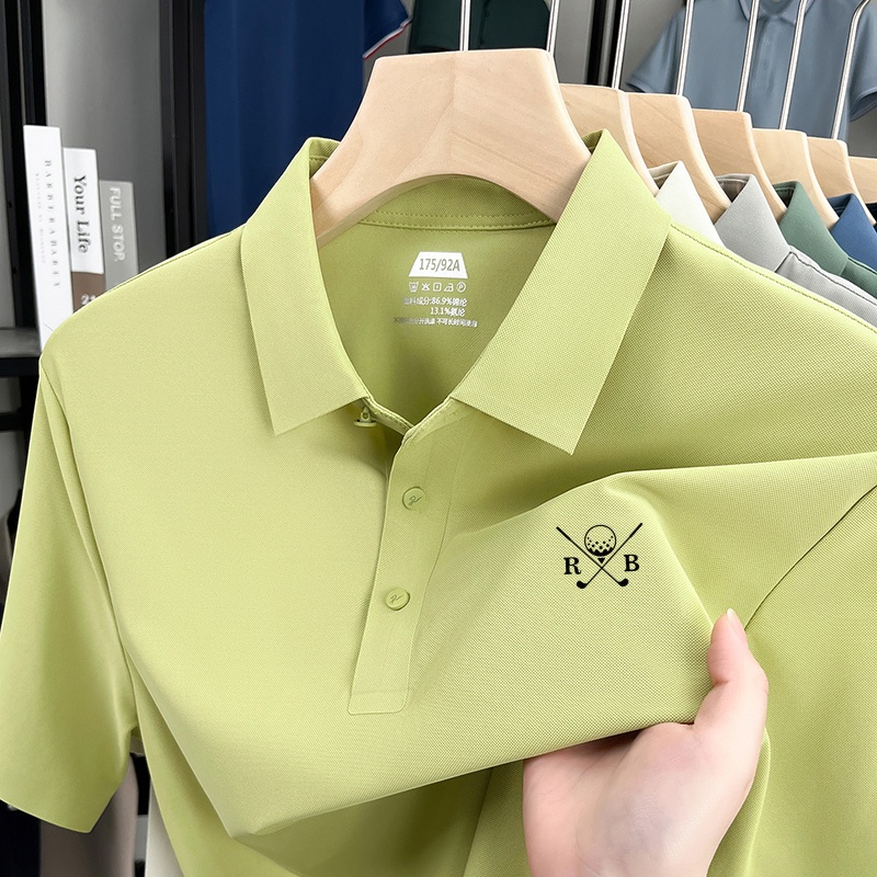 Summer Clothing Affordable - Camisa Polo Masculina de Luxo Acessível