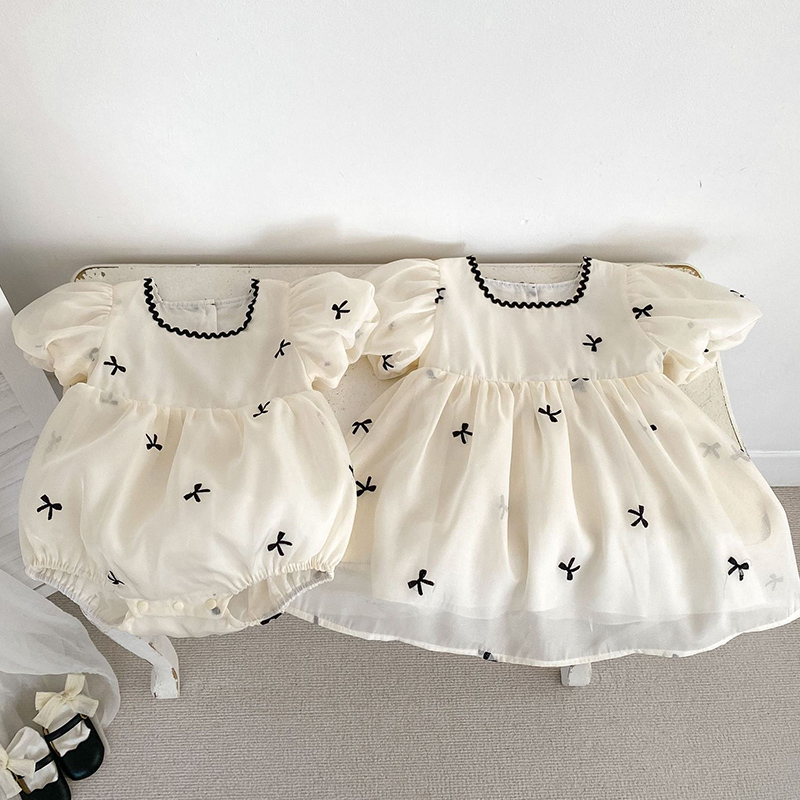Summer Clothing Toddler - Crianças irmãs roupas de verão vestido