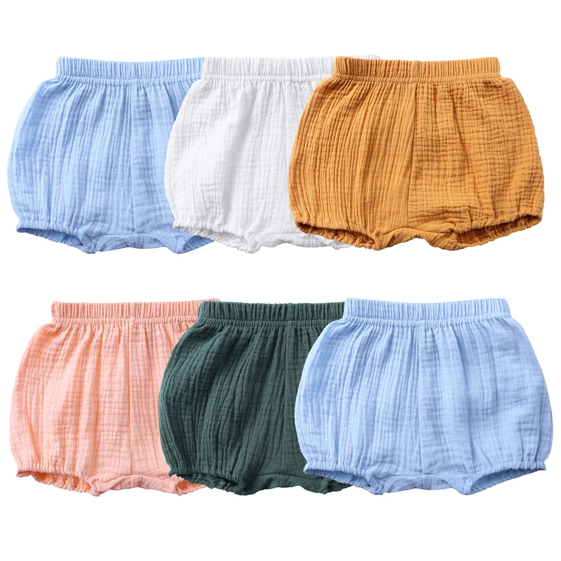 Summer Clothing Affordable - Verão cor sólida bebê bloomers 0-4t