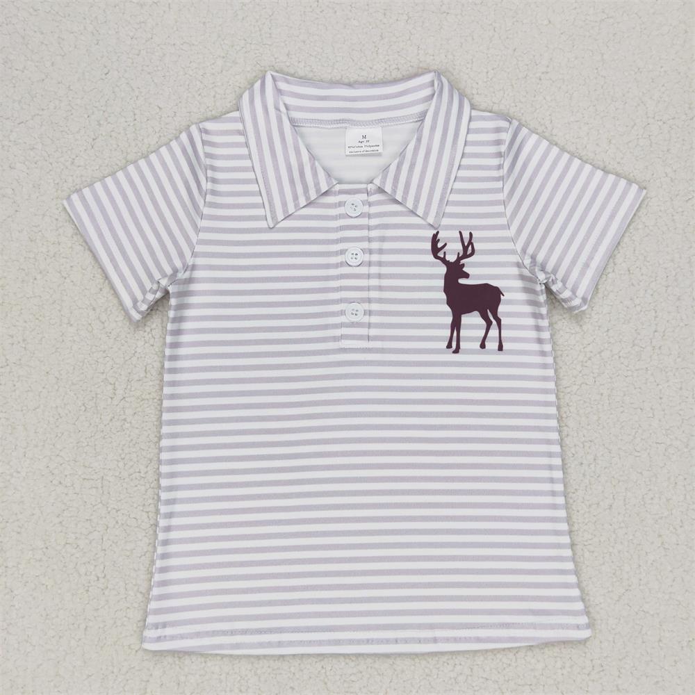 Summer Clothing Toddler - Camiseta de lapela para crianças, mangas
