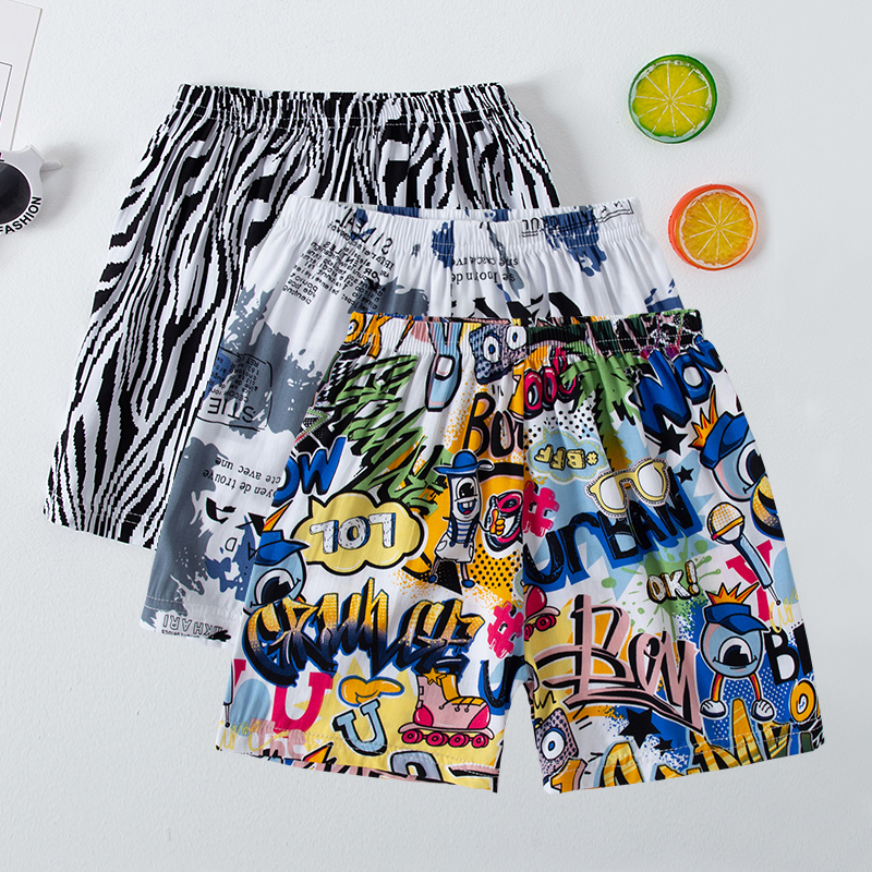 Summer Clothing Toddler - Shorts de Praia Finos com Estampa