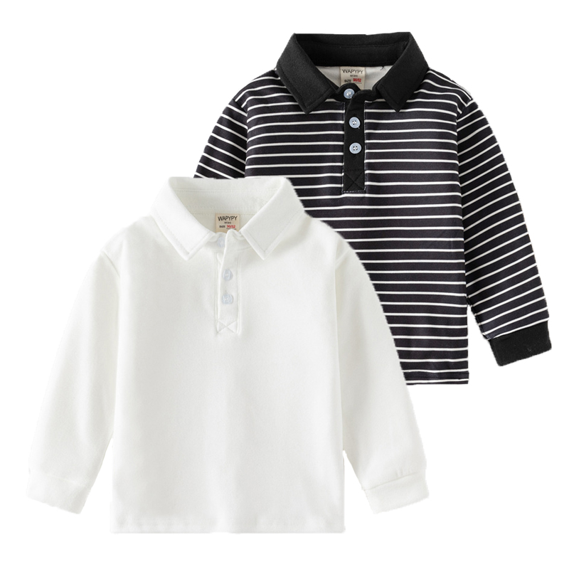 Summer Clothing Toddler - 2-6 anos crianças cor sólida camisa