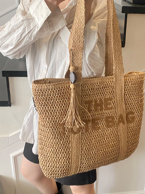 Beach Bag Straw - Bolsa de Praia de Verão Grande