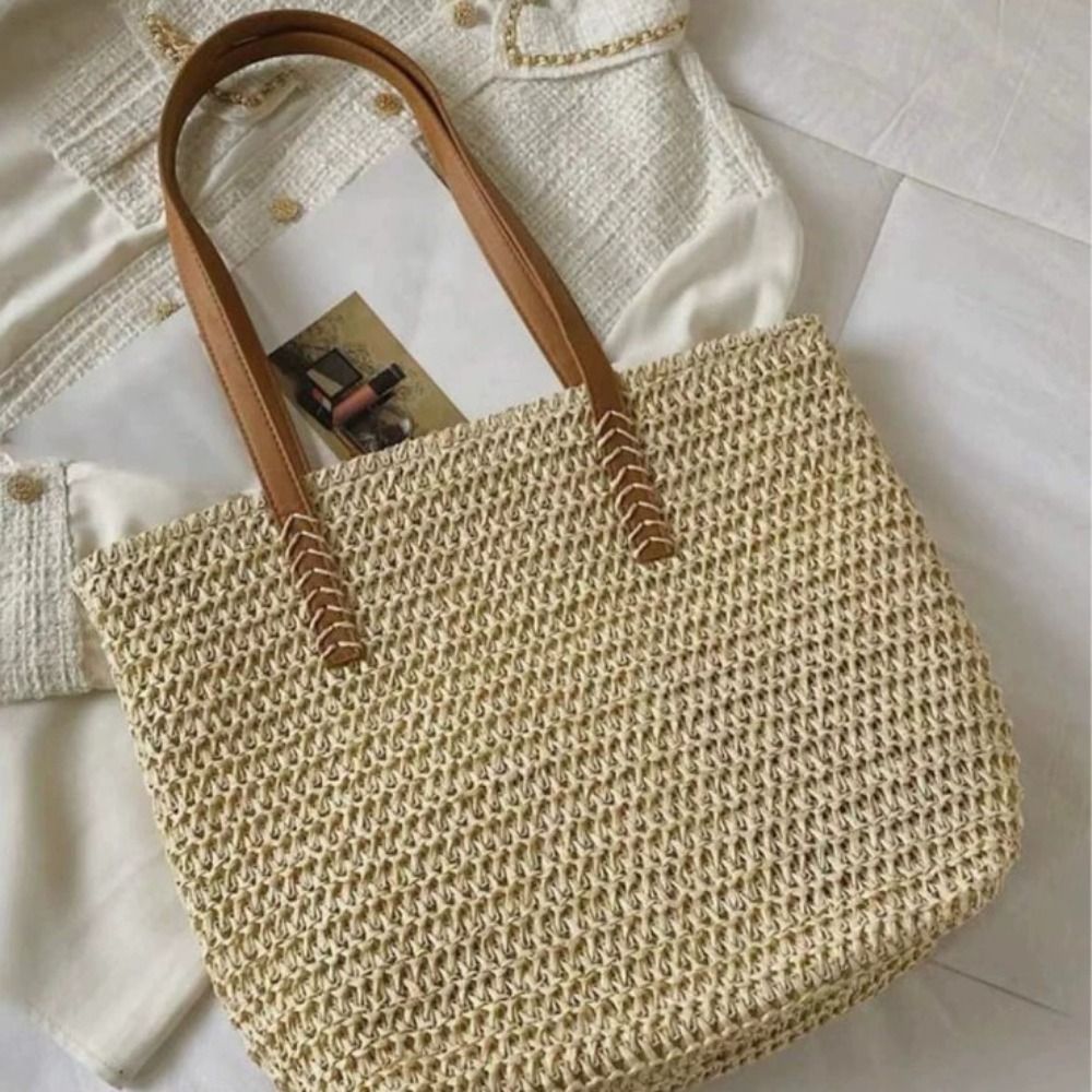 Beach Bag Straw - Bolsa de Praia de Palha Trançada
