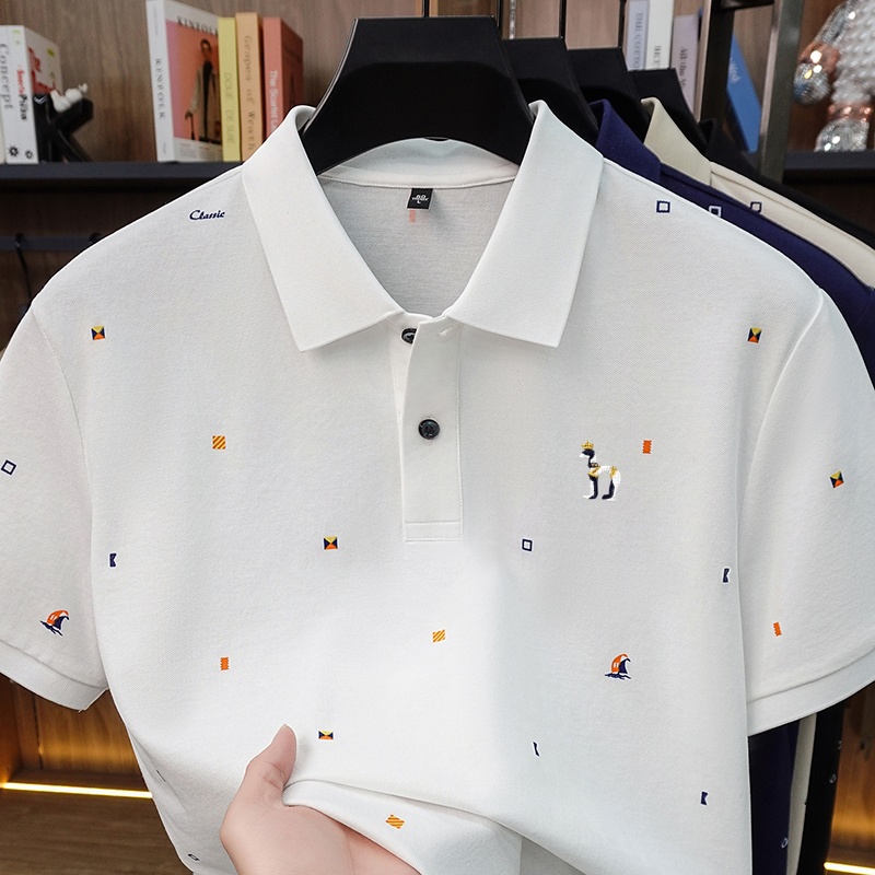 Camisa Polo Masculina de Luxo  - Summer Clothing Affordable avaliação e preço