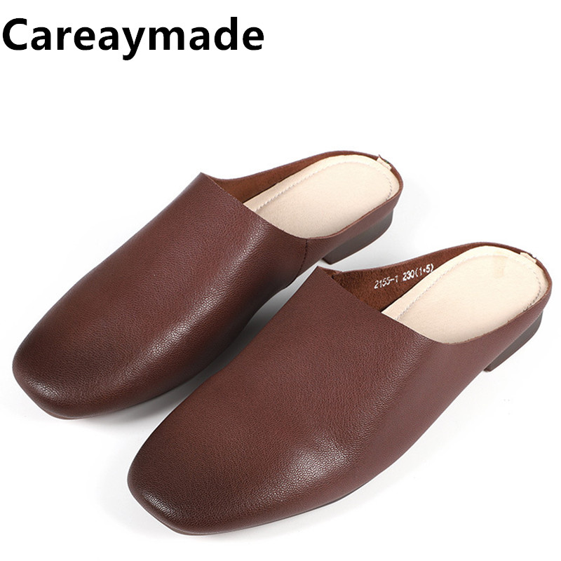 Chinelos lisos de couro genuín - Summer Clothing Korea avaliação e preço