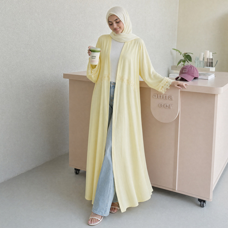 Vestido Abaya Muçulmano Bordad - Summer Clothing Hijab avaliação e preço