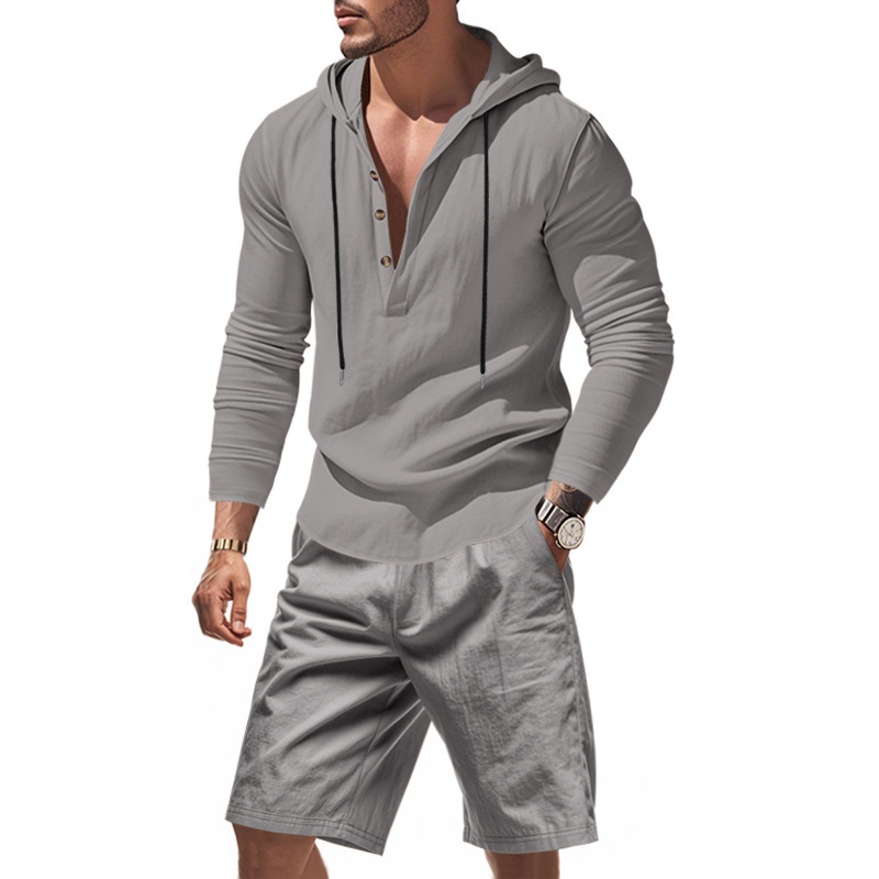 Conjunto Masculino de Linho 2  - Linen Shorts Men avaliação e preço
