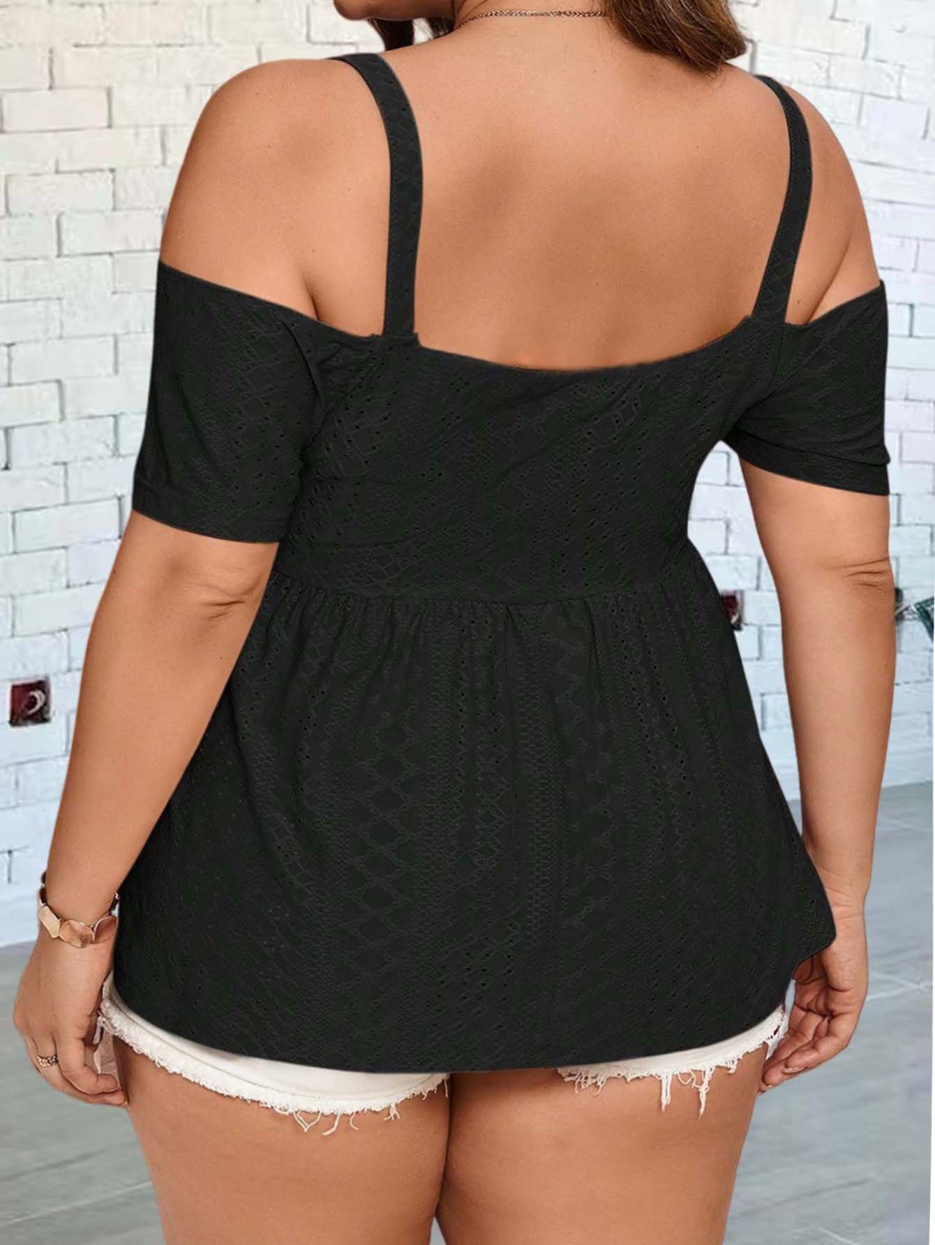 Colete elegante fora do ombro  - Summer Clothing Plus Size avaliação e preço