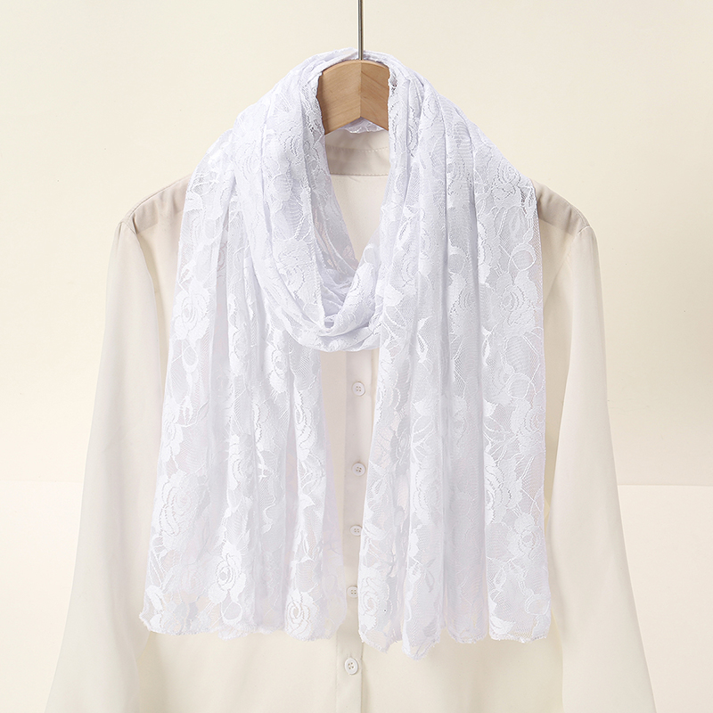 Lenço de renda rosa para mulhe - Summer Clothing Hijab avaliação e preço