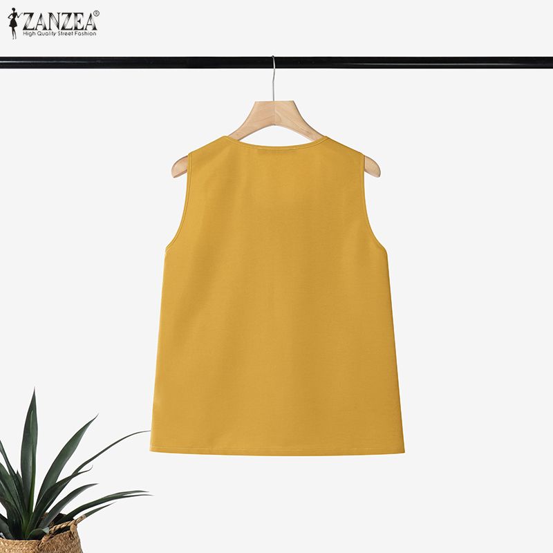 ZANZEA Blusa Feminina Plus Siz - Summer Clothing Plus Size avaliação e preço