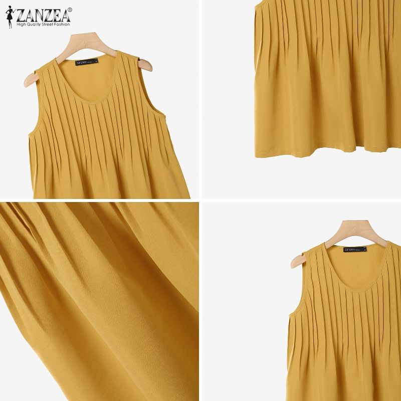 ZANZEA Blusa Feminina Plus Siz - Summer Clothing Plus Size avaliação e preço
