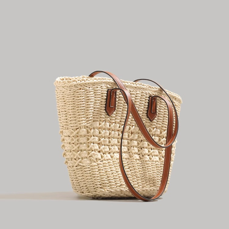 Bolsa de palha dobrável extrag - Beach Bag Straw avaliação e preço