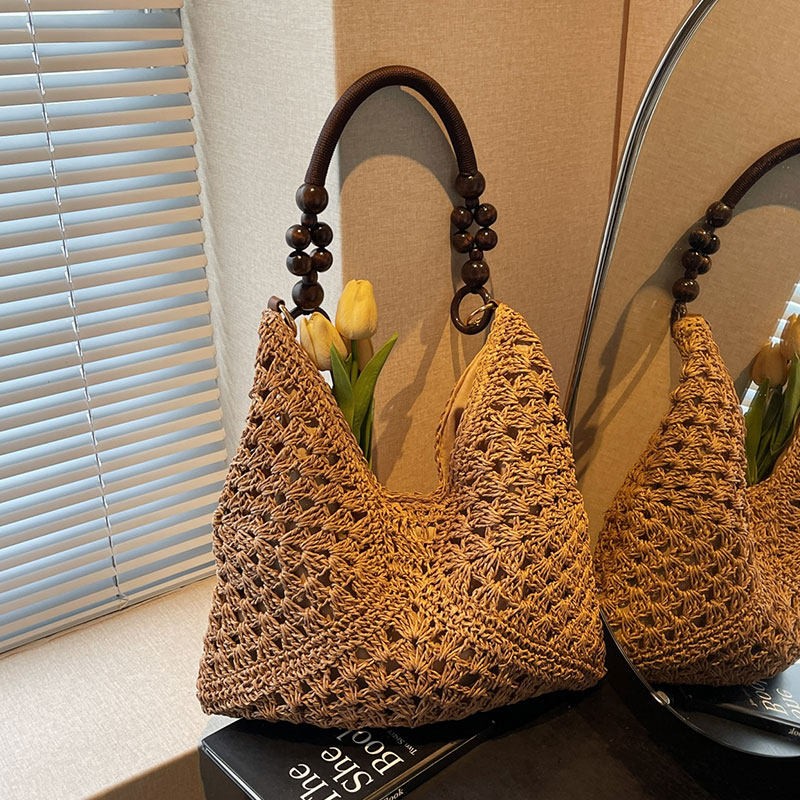 Bolsa de Ombro Grande de Palha - Beach Bag Straw avaliação e preço