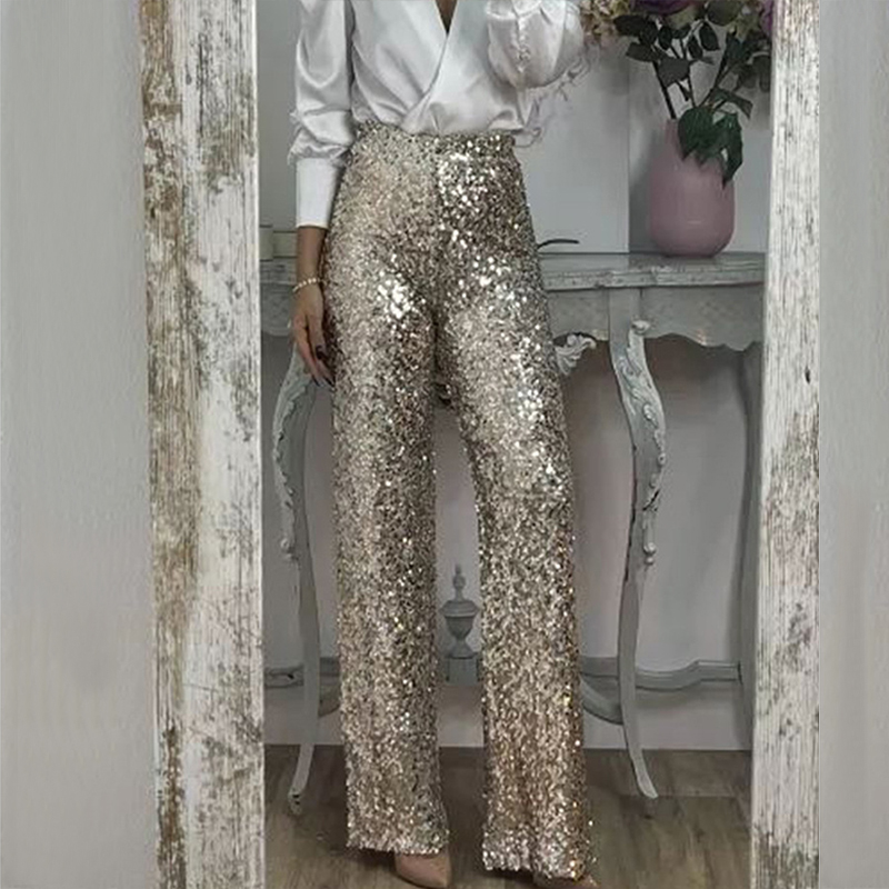 Bkld festa glitter calças casu - Summer Clothing Wraps avaliação e preço