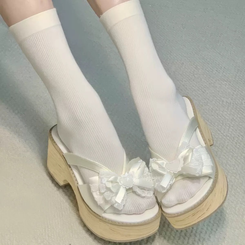 Sandálias de Plataforma com La - Summer Japanese Clothing avaliação e preço