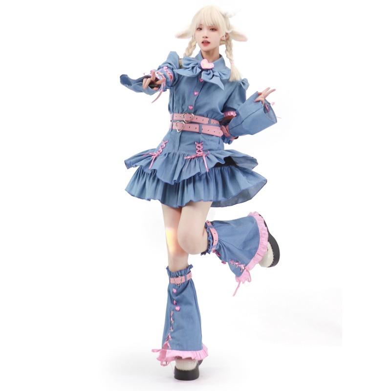 Conjunto de saia jeans Harajuk - Summer Japanese Clothing avaliação e preço