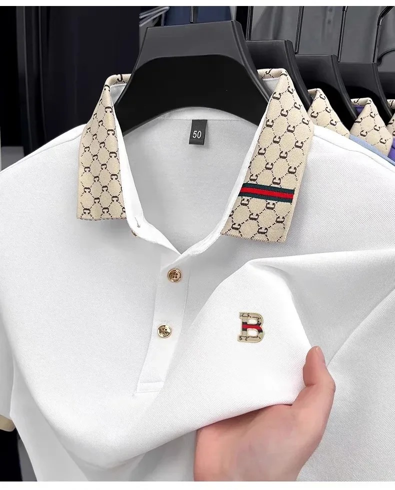 Camisa polo masculina de manga - Summer Clothing Men Linen avaliação e preço