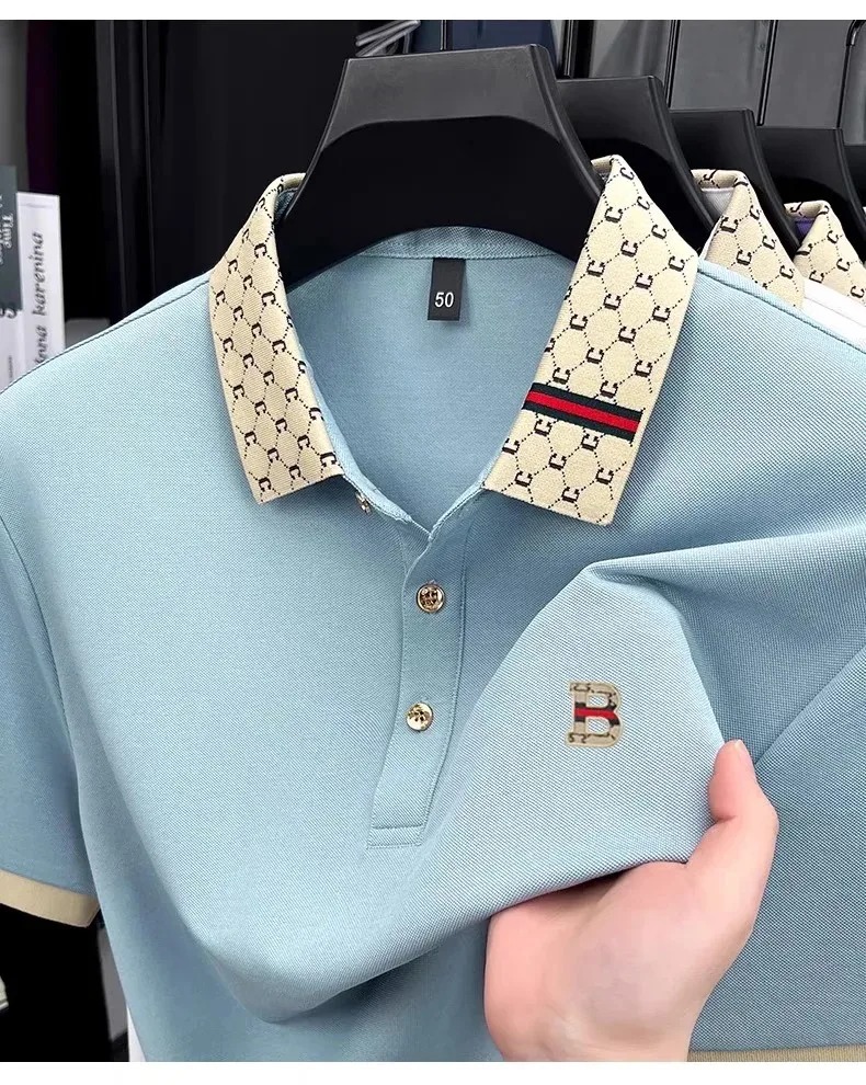 Camisa polo masculina de manga - Summer Clothing Men Linen avaliação e preço