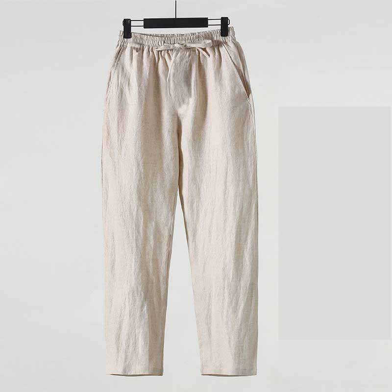 Calças de Linho Estilo Chinês  - Summer Clothing Men Linen avaliação e preço
