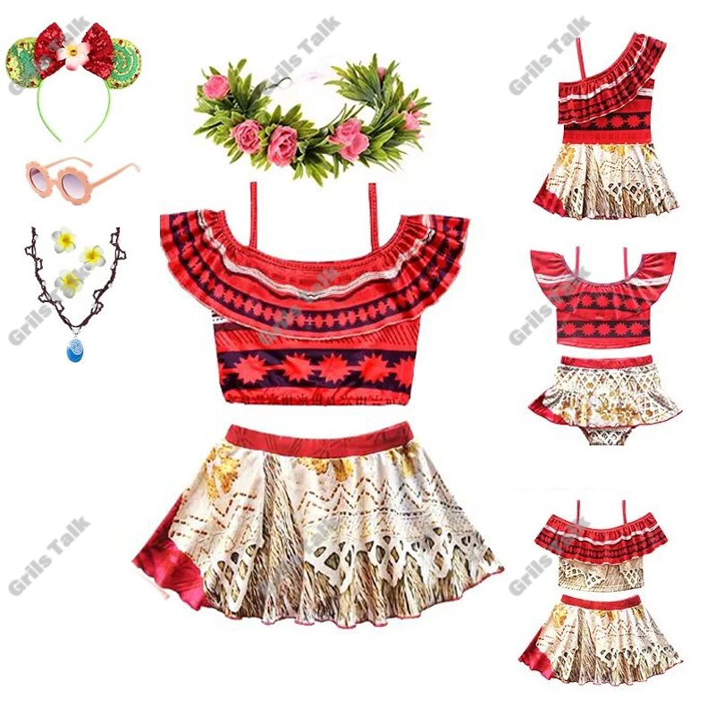 Verão fada princesa moana cosp - Summer Clothing Kids avaliação e preço