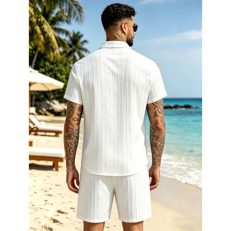 Conjunto de terno casual mascu - Summer Clothing For A Beach avaliação e preço