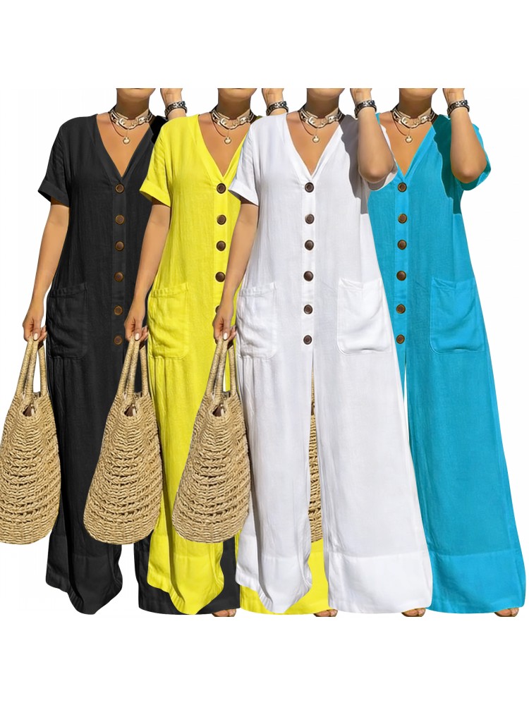Macacão Feminino Plus Size Azu - Summer Clothing Plus Size avaliação e preço