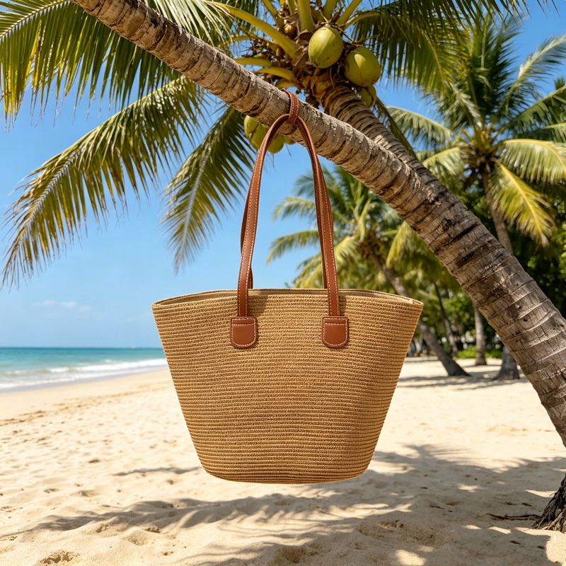 CLAREGQI Bolsa de Palha Femini - Beach Bag Straw avaliação e preço