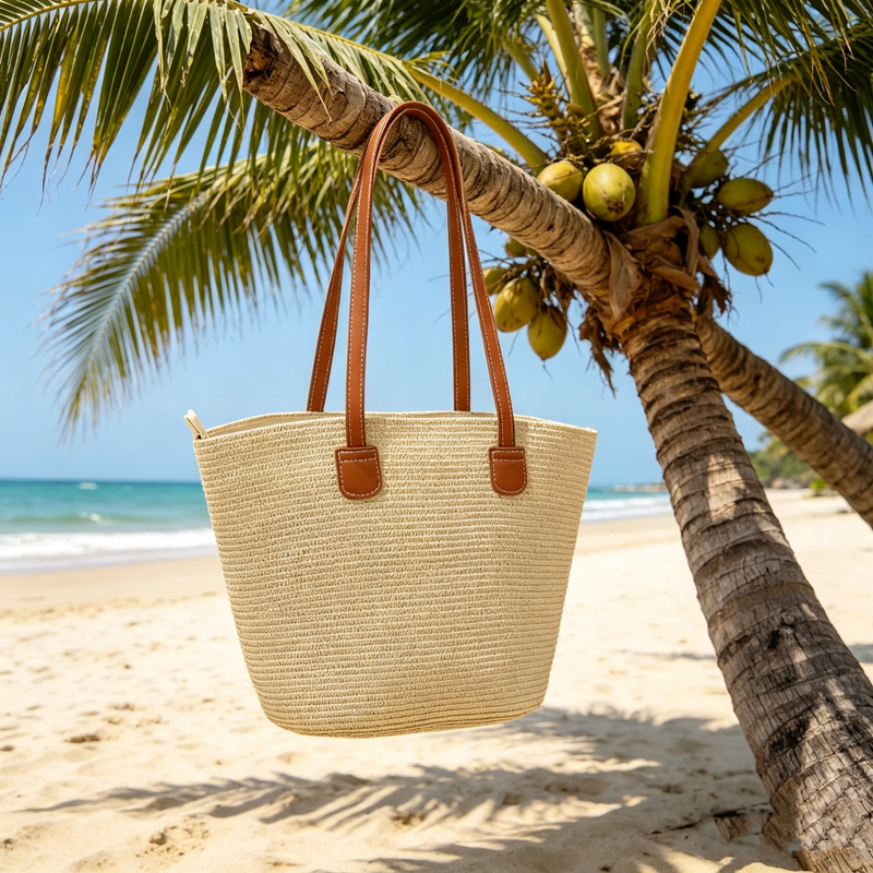 CLAREGQI Bolsa de Palha Femini - Beach Bag Straw avaliação e preço