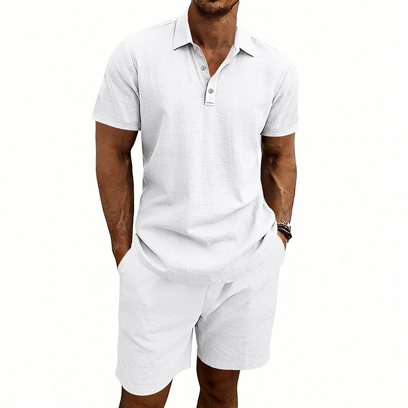 Conjunto de Verão Casual Mascu - Linen Shorts Men avaliação e preço