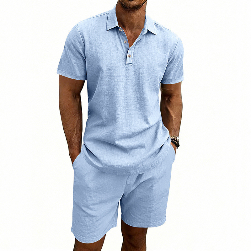 Conjunto de Verão Casual Mascu - Linen Shorts Men avaliação e preço