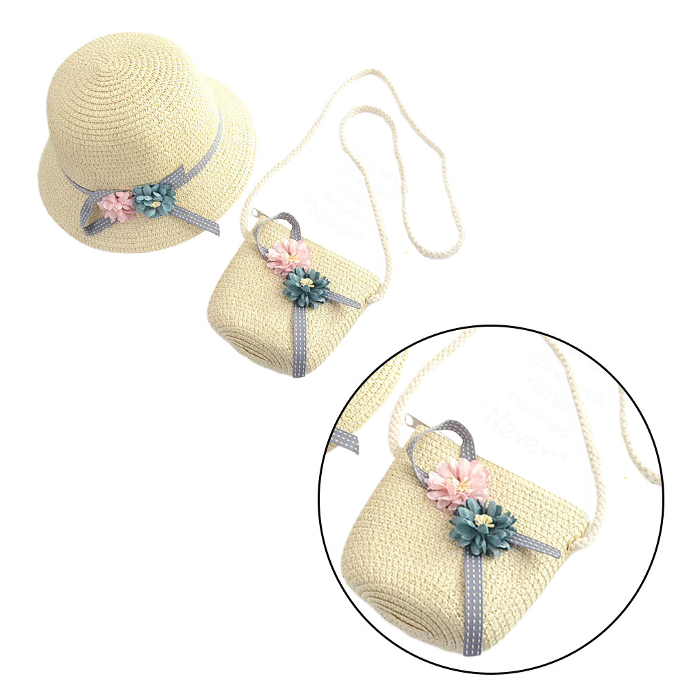 Conjunto de Chapéu de Palha e  - Beach Bag Straw avaliação e preço