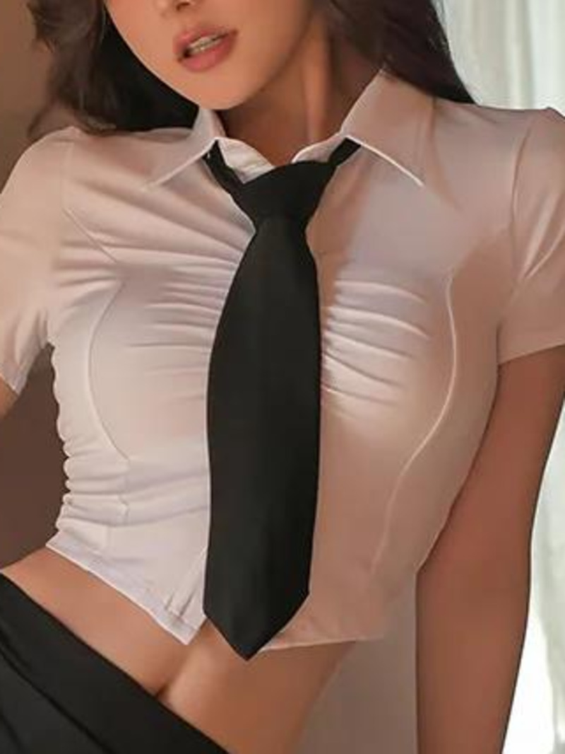 Sexy branco manga curta aperta - Summer Clothing Wraps avaliação e preço