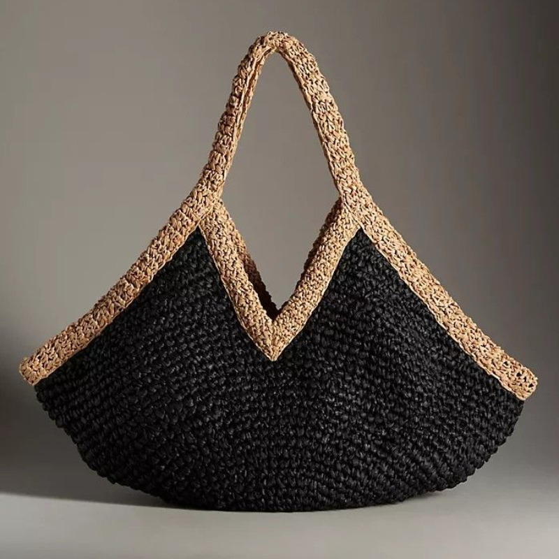 Nova Bolsa de Praia de Verão A - Beach Bag Straw avaliação e preço