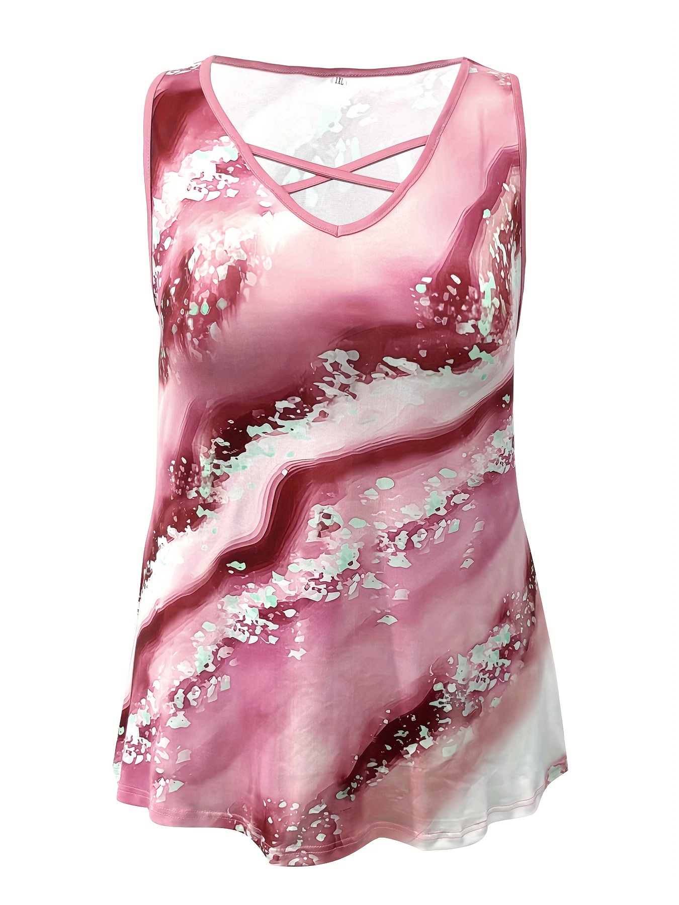 Plus size mármore impressão re - Summer Clothing Plus Size avaliação e preço