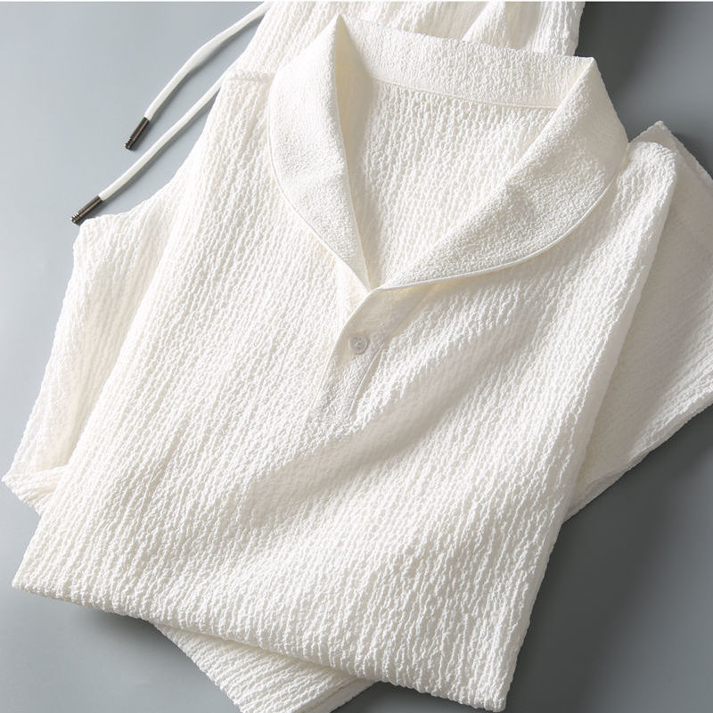 Verão ultra-fino de duas peças - Summer Clothing Men Linen avaliação e preço