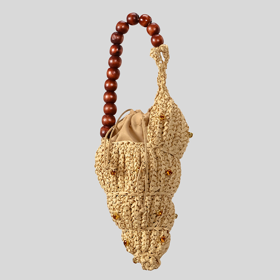 Bolsa de Palha com Design de C - Beach Bag Straw avaliação e preço