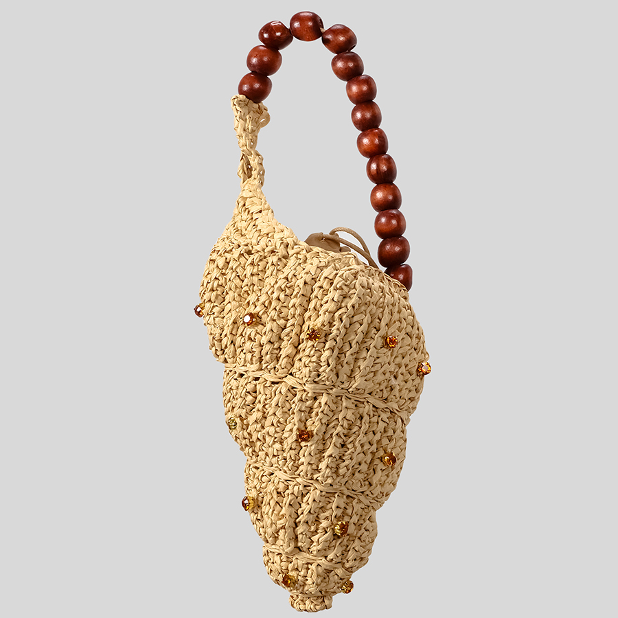 Bolsa de Palha com Design de C - Beach Bag Straw avaliação e preço