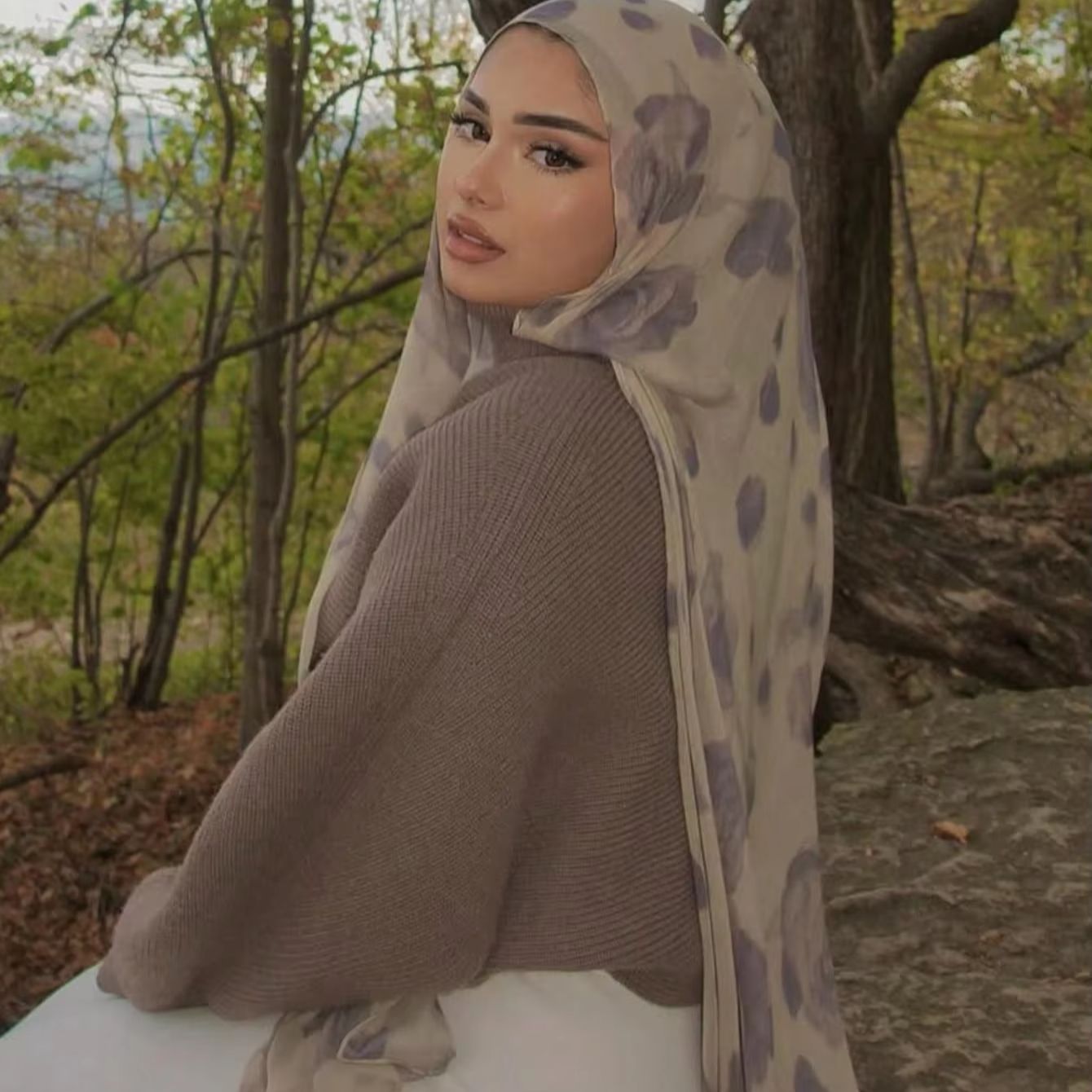 Hijab de algodão estampado, no - Summer Clothing Hijab avaliação e preço